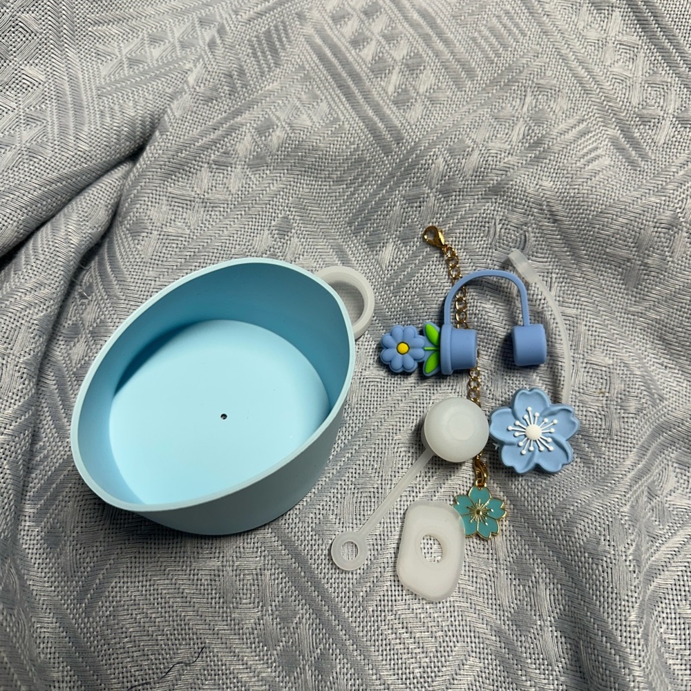Blue Silicone Stanley cup Accessories